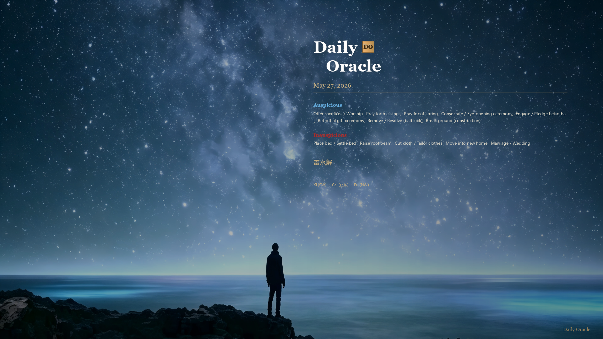 Daily Oracle Wallpaper